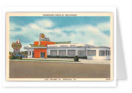 Norfolk Virginia Burroughs_ Drive-In Restaurant