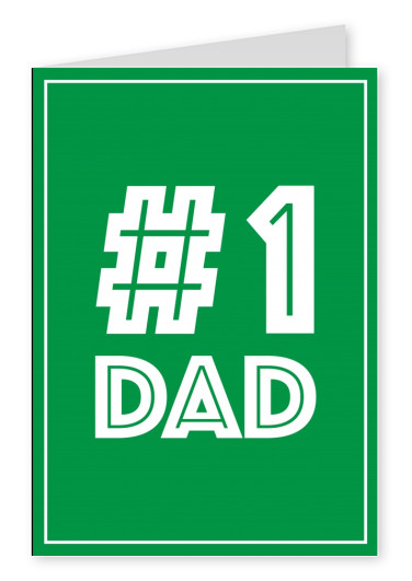 Nummer Ett Pappa - Grön