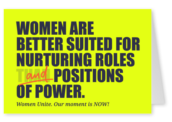 Nurturing roles AND positions of power
