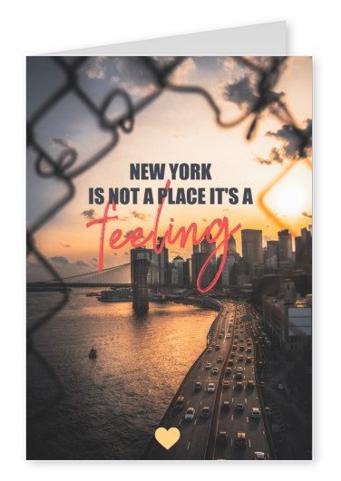 carte postale de new york: Le guide officiel de NY n'est pas un lieu, c'est un sentiment