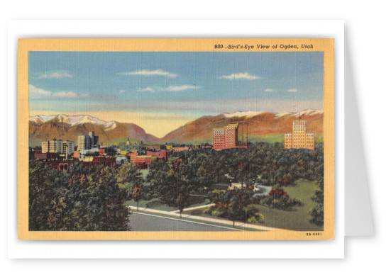 Ogden Utah Birds Eye View