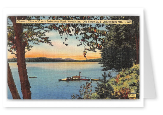 Old Forge, new York, Fourth Lake General View