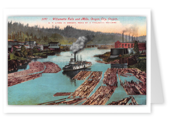 Oregon City Oregon Willamette Falls and Lumber Mills
