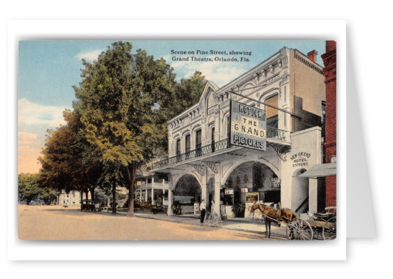 Orlando, Florida, Pine Street showing Grand Theatre