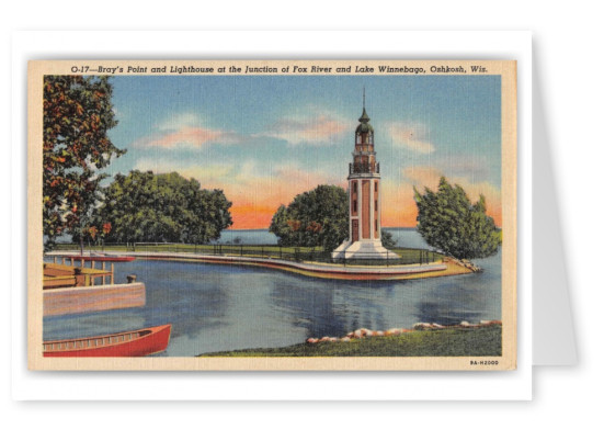 Oshkosh Wisconsin Bray's Point and Lighthouse