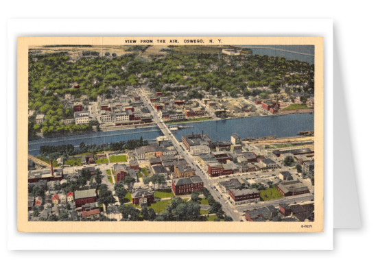 Oswego, new York, aerial view