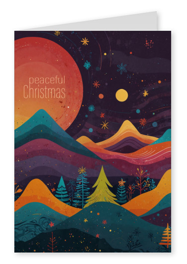 greeting card MPeaceful Christmas