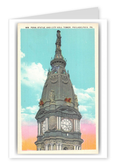 Philadelphia Pennsylvania City Hall Town William Penn Statue