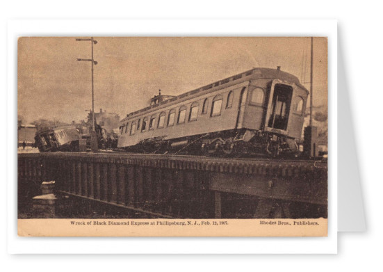 Phillipsburg New Jersey Black Diamond Express Train Wreck