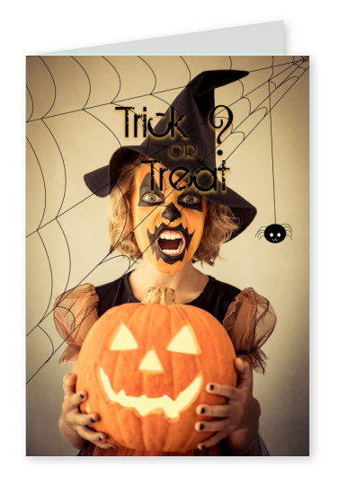 Over-Night-Design Halloween card Trick or treat
