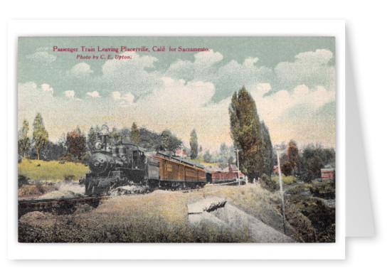 Placerville California Passenger Train Leaving
