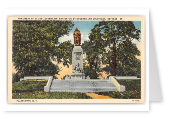 Plattsburg, New York, Monument of Samuel Champlain