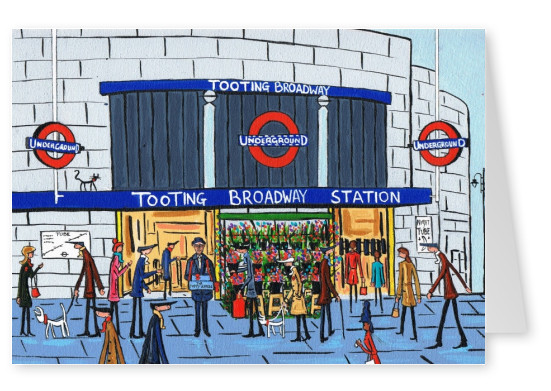 Illustratie Zuid-Londen Kunstenaar Dan Zuid-Londen Kunstenaar Dan Poppy day in Tooting