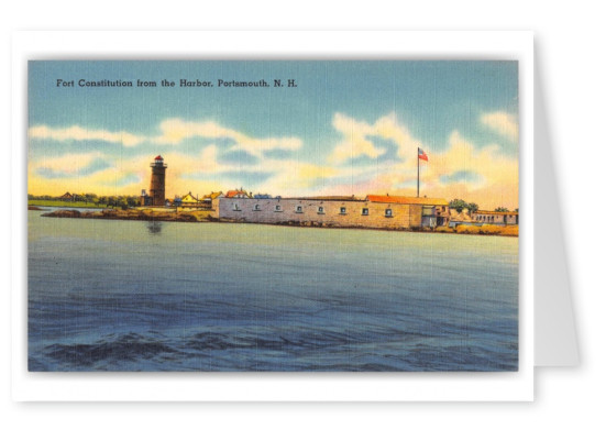Portsmouth, New Hampshire, Fort Constitution from the Harbor