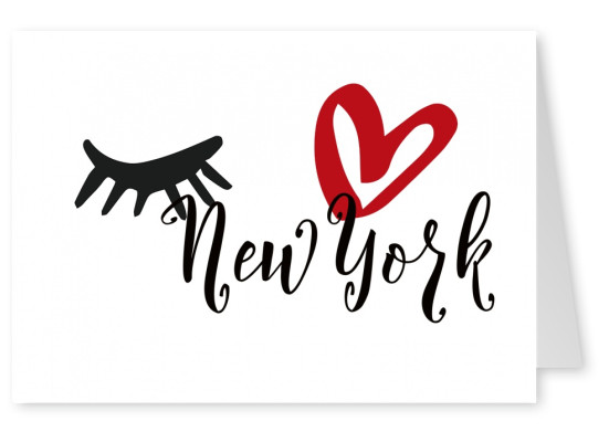 ilustración de los Ojos-amor de Nueva York clásico