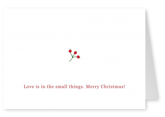 Simple Christmas card with a cute text