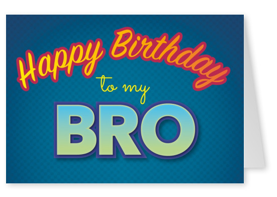 happy birthday to my bro postcard layout