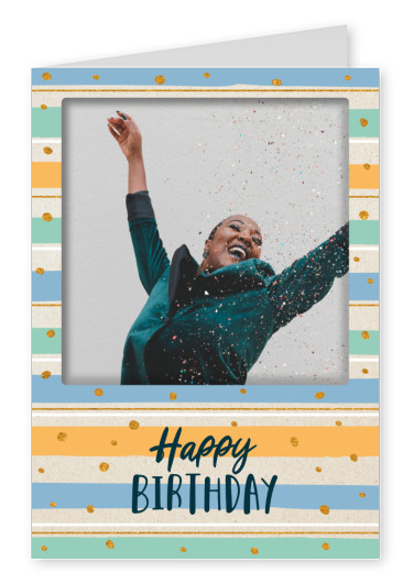 CARTELINA postcard happy birthday