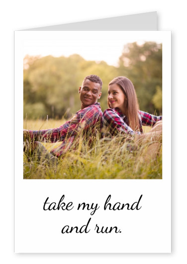 Personalizable love statement postcard