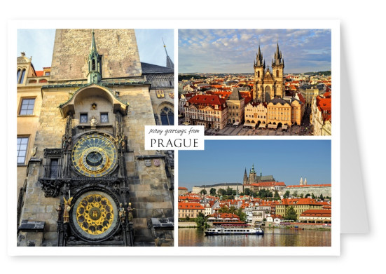 Three photos of Prague