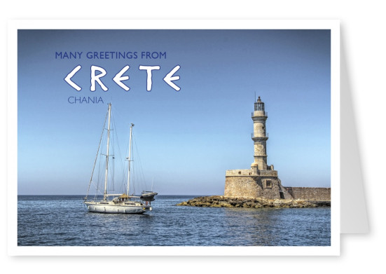 photo of famous Chania lighthouse of Crete