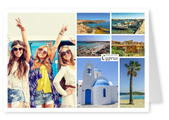 multipicture photocollage of cyprus