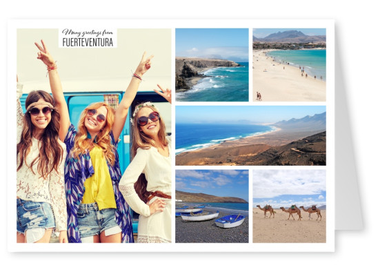 Countrysides of Fuerteventura as a Collage
