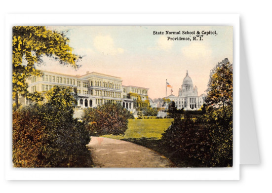 Providence, Rhode Island, State Normal School and Capitol