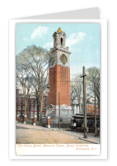 providence, Rhode Island. The Carrie Brown memorial Tower, Brown University