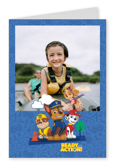 PAW Patrol postcard ready for action