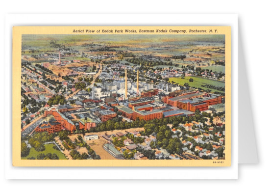 Rochester, New York, aerial view Kodak Park Works