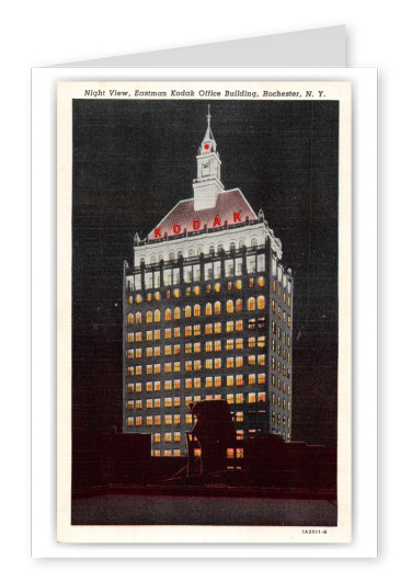 Rochester, New York, Nigth view of Eastman Kodak Office Building