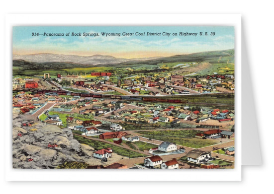 Rock Springs Wyoming Great Coal District Panorama 