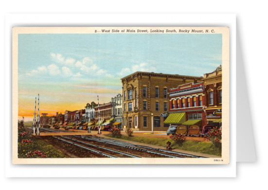 Rocky Mount, North Carolina, West side of Main Street looking south