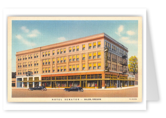 Salem Oregon Hotel Senator Vintage Antique Postcards Send   Greeting Card Salem Oregon Hotel Senator 31778 48 