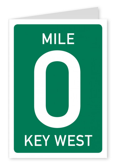 verde de señalización de la carretera con gran cero, letras blancas