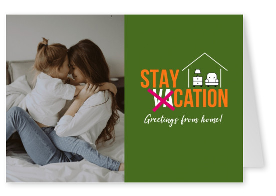 Meridiano de Diseño Staycation Staycation Saludos desde el hogar