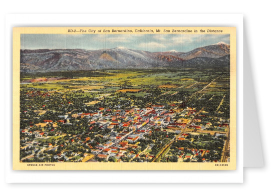 San Bernardino, California, aerial view