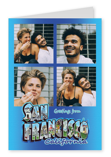 Grande Lettera Cartolina Di San Francisco, In California