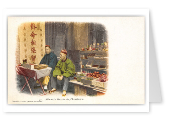 San Francisco, California, Sidewalk Merchants in Chinatown