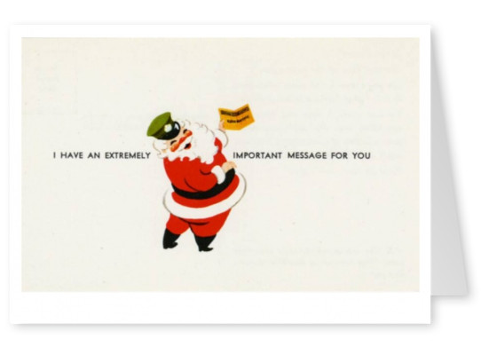 Curt Teich Postal Arquivos Coleção Santa com uma importante mensagem para você