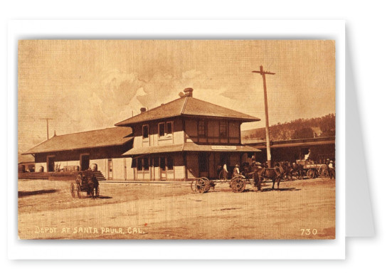 Santa Paula California Train Station Depot