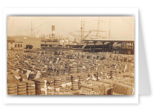 Savannah Georgia Harbor Shipping Cotton 