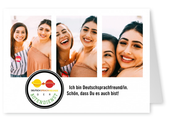 postcard Deutschsprachfreunde