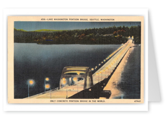 Seattle, Washington, lake Washington Pontoon Bridge