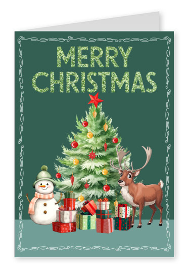 greeting card Merry Christmas