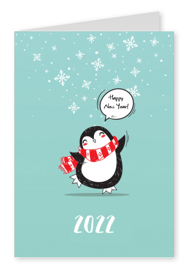 illustration cute little penguin
