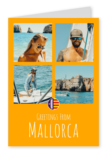 graphic Palma de Mallorca orange