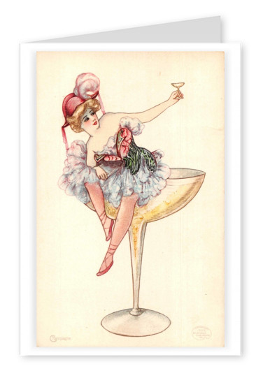 Mary L. Martin Ltd. vintage greeting card Valentines Day