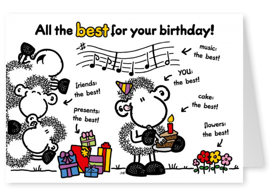 Sheepworld All the best for your birthday